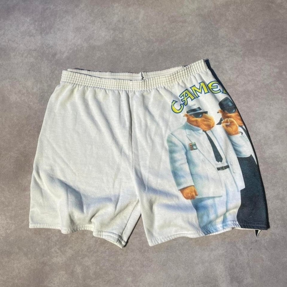 Vintage 90s Camel Pack Cigarette Graphic Shorts Cotton